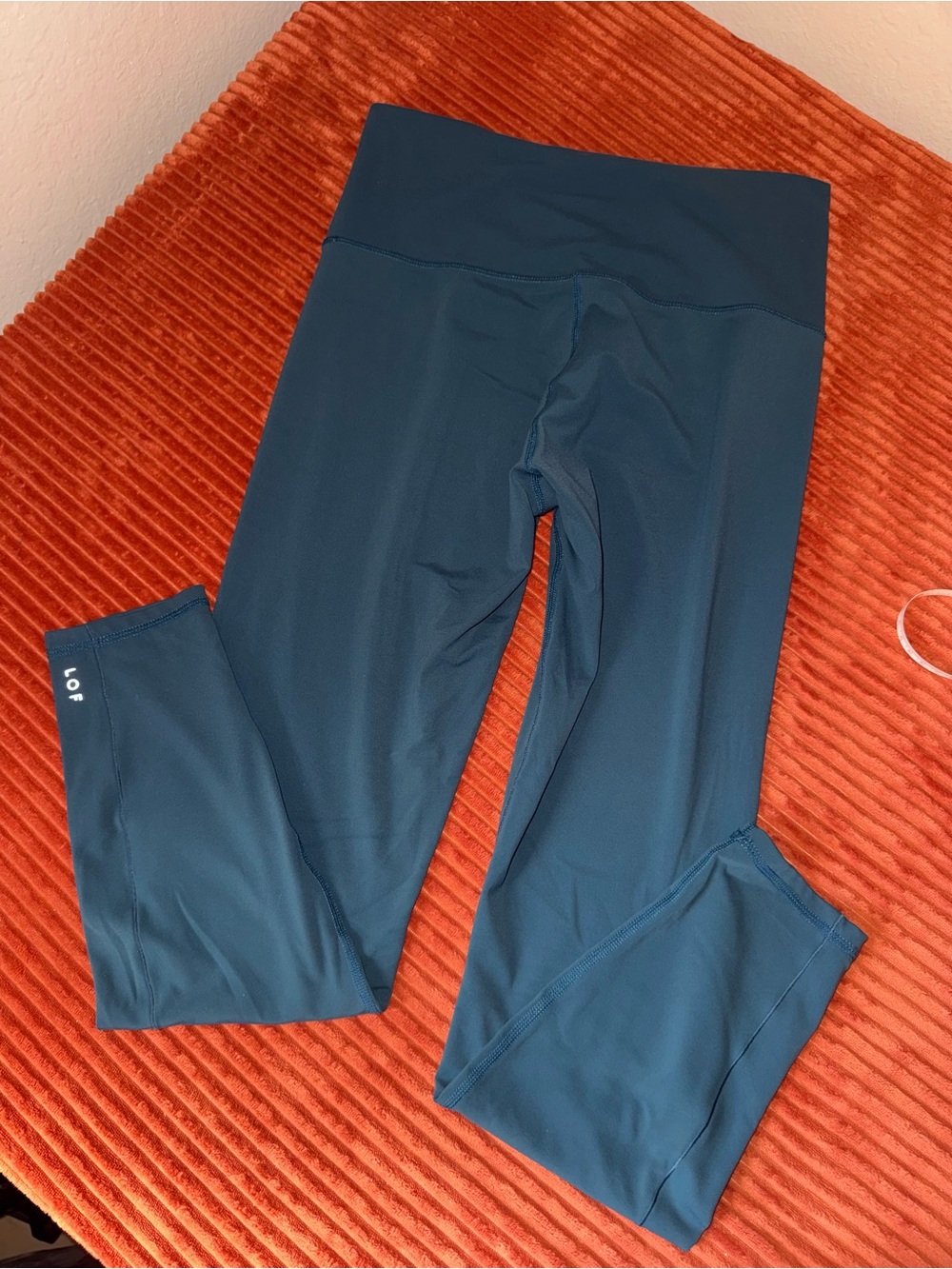 Left On Friday Teal High-Waisted Leggings